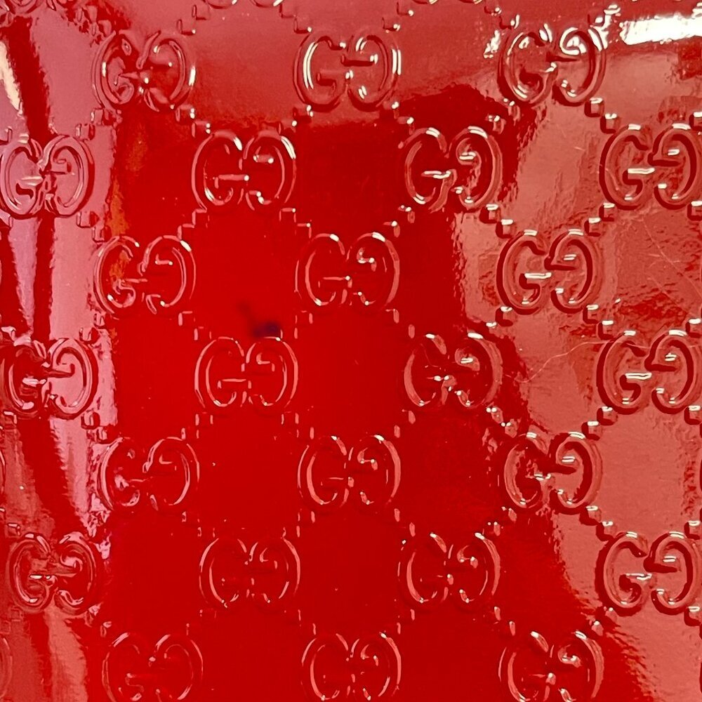 Gucci Microguccissima Zippy Long Wallet in Red Patent Leather - Preowned - Picture 11 of 12
